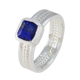 Pilar Rope-Wire Blue Solitaire Band